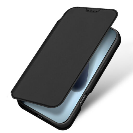 iPhone 17 PRO kaaned kunstnahast Dux Ducis Skin Pro must 4