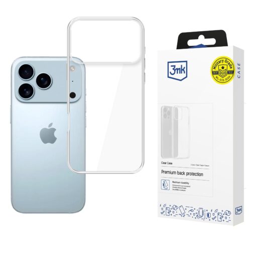 iPhone 17 PRO umbris silikoonist labipaistev – 3mk Clear Case