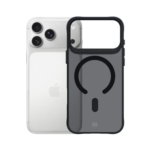 iPhone 17 PRO umbris silikoonist servadega – 3mk Smoke MagCase 12