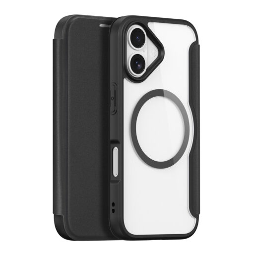 iPhone 17 kaaned MagSafe Dux Ducis Skin X Pro plastikust taguse ja silikoonist servaga must
