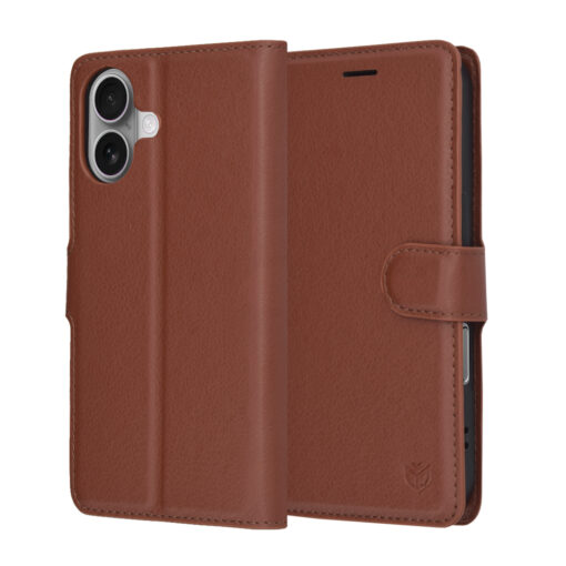 iPhone 17 kaaned kunstnahast Leather Folio pruun 6