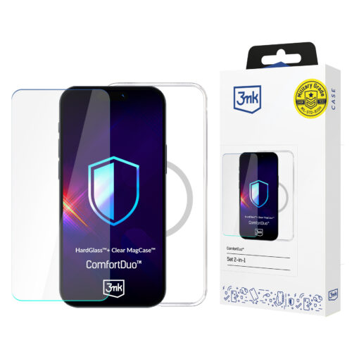 iPhone 17 umbris silikoonist MagSafe kaitseklaas 3mk ComfortDuo