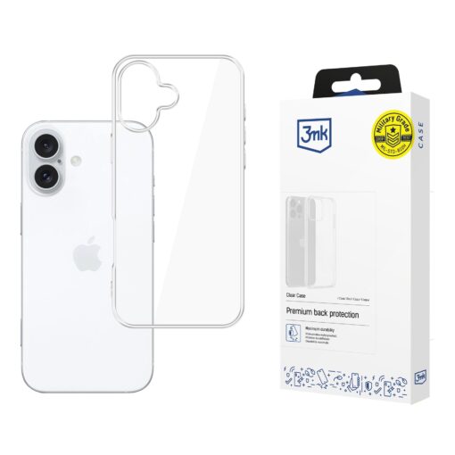 iPhone 17 umbris silikoonist labipaistev – 3mk Clear Case