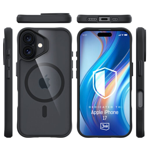 iPhone 17 umbris silikoonist labipaistev – 3mk Satin Armor MagCase 1
