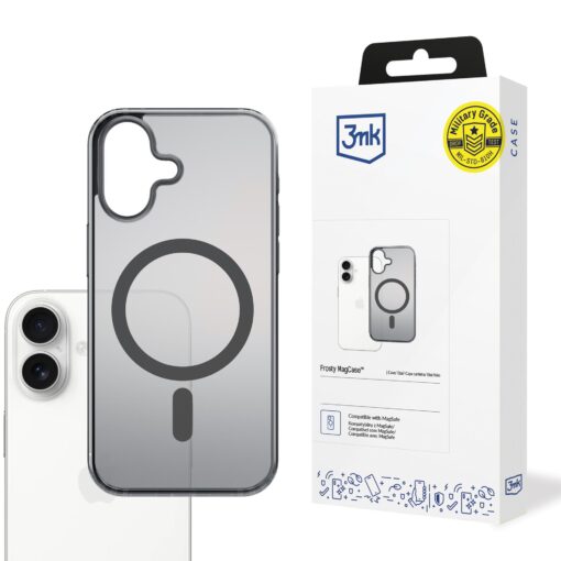 iPhone 17 umbris silikoonist – 3mk Frosty MagCase Black