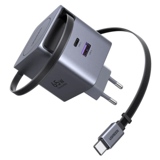 Seinalaadija UGREEN X615 65W 3A 1 x USB A 1 x USB C USB C juhtmega 1