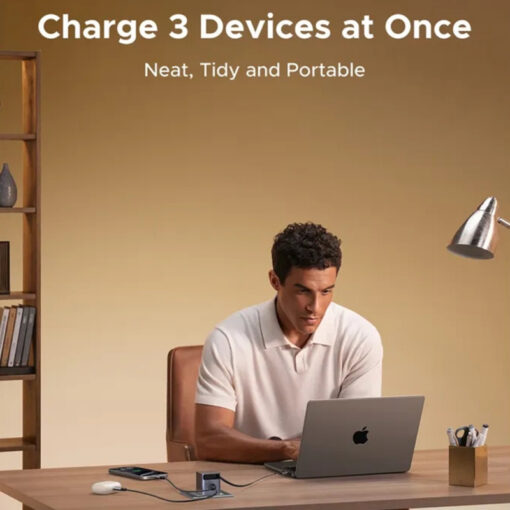 Seinalaadija UGREEN X615 65W 3A 1 x USB A 1 x USB C USB C juhtmega 2