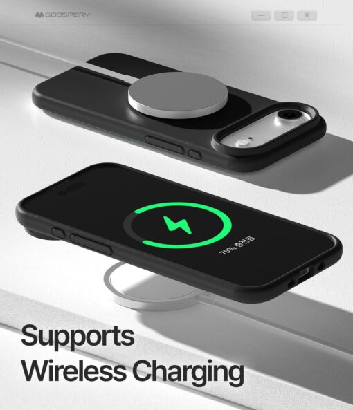 iPhone 17 AIR umbris silikoonist MagSafe Mercury Pure must 3
