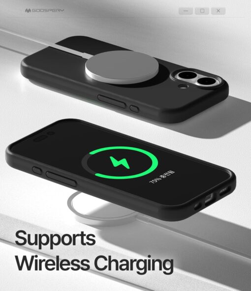 iPhone 17 PRO MAX umbris MagSafe silikoonist ja plastikust Aimo Series must 2.jpg