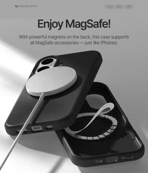 iPhone 17 PRO MAX umbris MagSafe silikoonist ja plastikust Aimo Series must 5.jpg