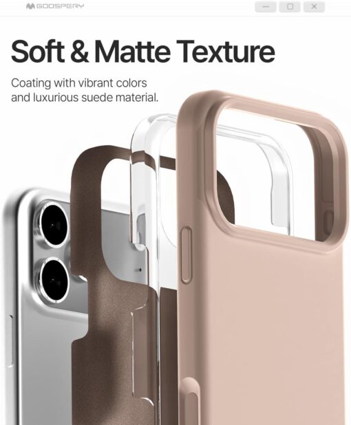 iPhone 17 PRO MAX umbris silikoonist MagSafe Mercury Pure roosaliivakarva 3