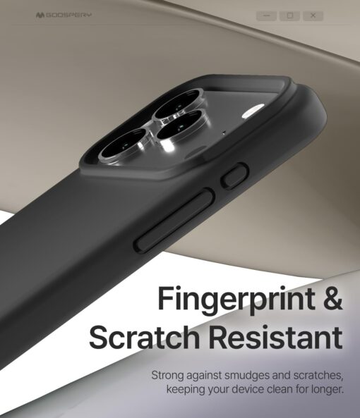 iPhone 17 PRO umbris silikoonist MagSafe Mercury Pure must 3