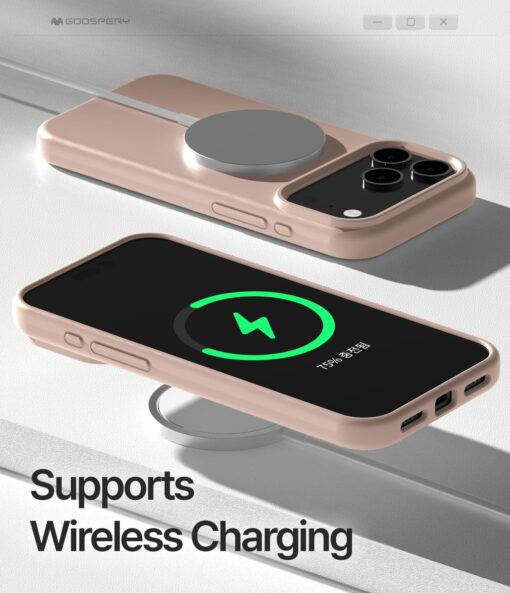 iPhone 17 PRO umbris silikoonist MagSafe Mercury Pure roosaliivakarva 5