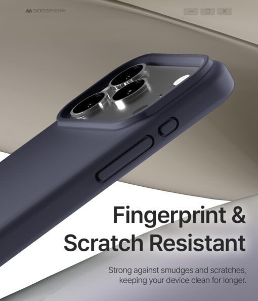 iPhone 17 PRO umbris silikoonist MagSafe Mercury Pure tumesinine 2