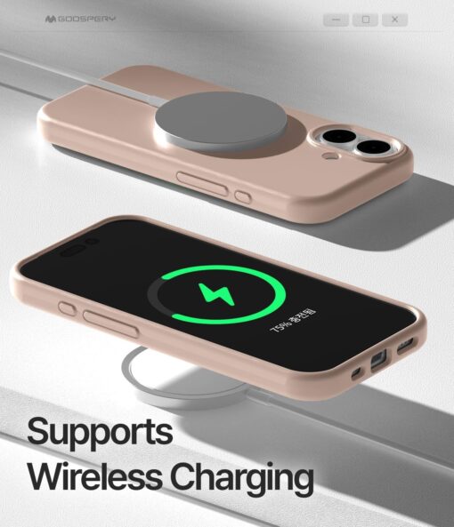 iPhone 17 umbris silikoonist MagSafe Mercury Pure roosaliivakarva 3