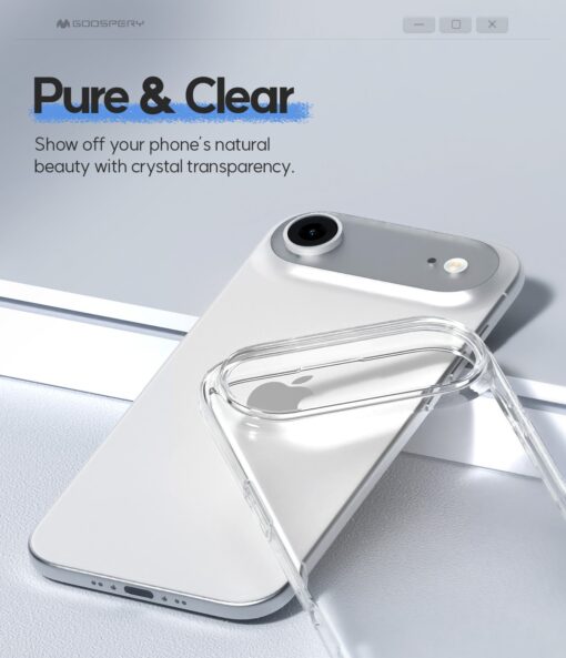 iPhone 17 umbris silikoonist Mercury Jelly Clear labipaistev 2