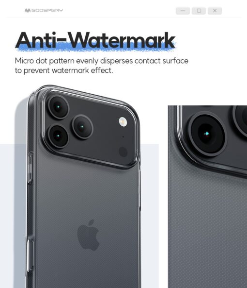 iPhone 17 umbris silikoonist Mercury Jelly Clear labipaistev 5