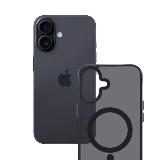 iPhone 17 umbris silikoonist servadega – 3mk Smoke MagCase 13
