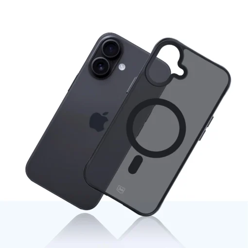 iPhone 17 umbris silikoonist servadega – 3mk Smoke MagCase 3