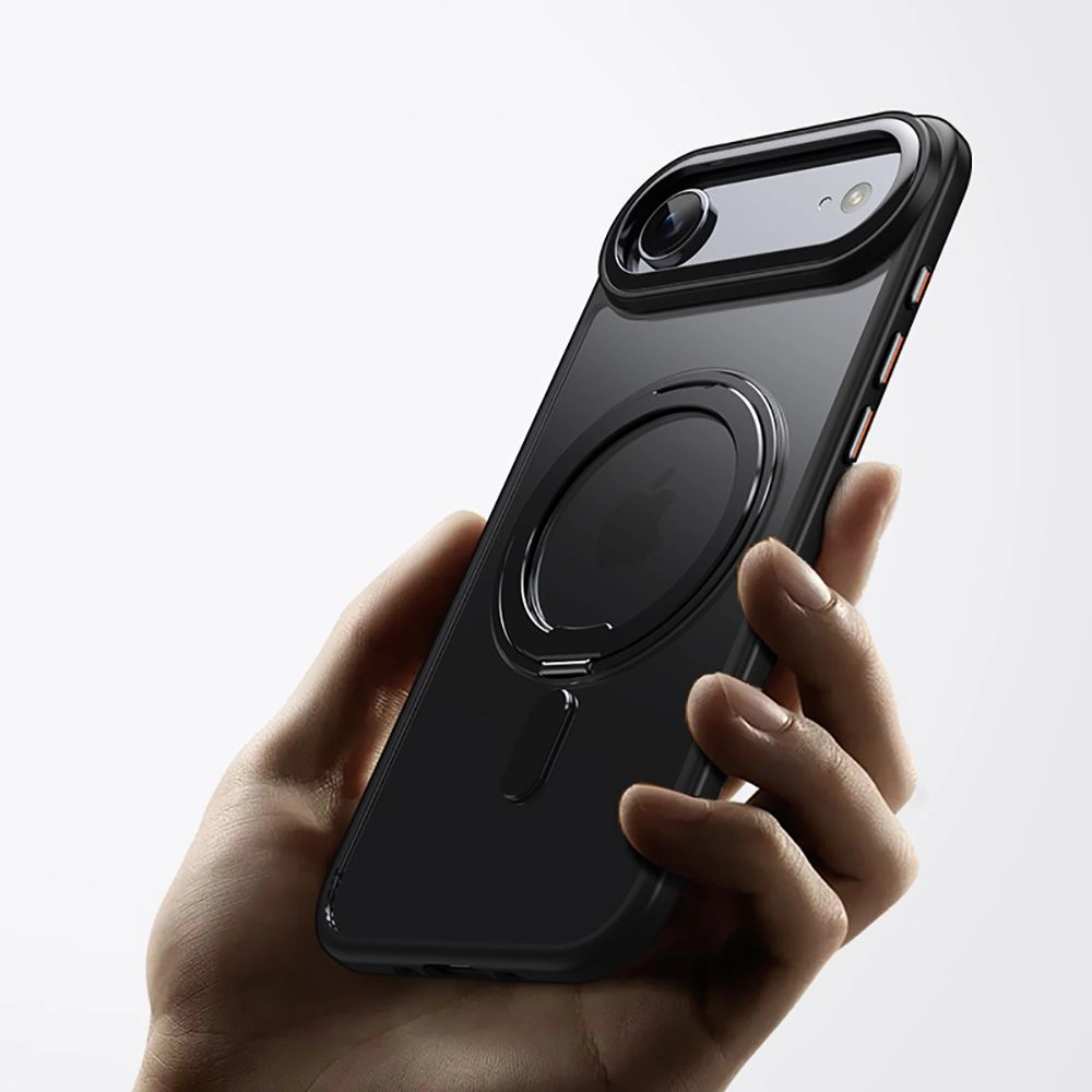 iPhone-17-AIR-umbris-silikoonist-raami-ja-plastikust-tagusega-MagSafe-MagRing-must-1 iPhone 17 AIR umbris silikoonist raami ja plastikust tagusega MagSafe MagRing must 1