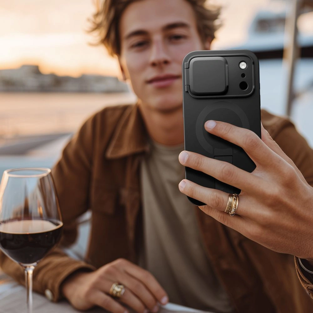 iPhone-17-PRO-MAX-umbris-aramiidkiust-MagSafe-Kevlar-Aura-must-6 iPhone 17 PRO MAX umbris aramiidkiust MagSafe Kevlar Aura must 6