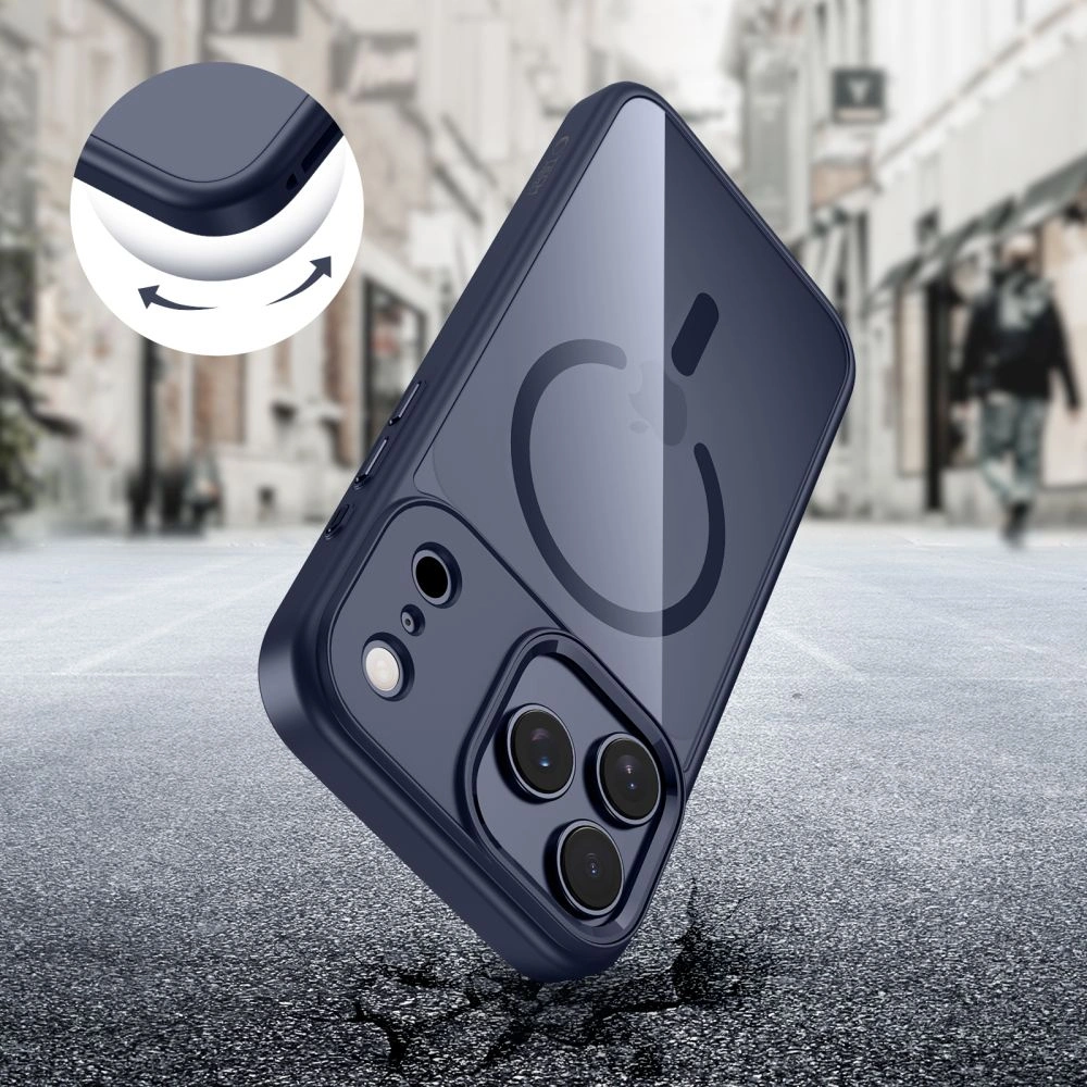 iPhone-17-PRO-MAX-umbris-silikoonist-raami-ja-plastikust-tagusega-MagSafe-MagMat-tumesinine-labipaistev-4 iPhone 17 PRO MAX umbris silikoonist raami ja plastikust tagusega MagSafe MagMat tumesinine labipaistev 4