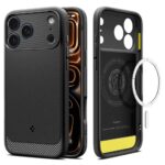 iPhone-17-PRO-umbris-Spigen-Rugged-Armor-MagSafe-silikoonist-matt-must