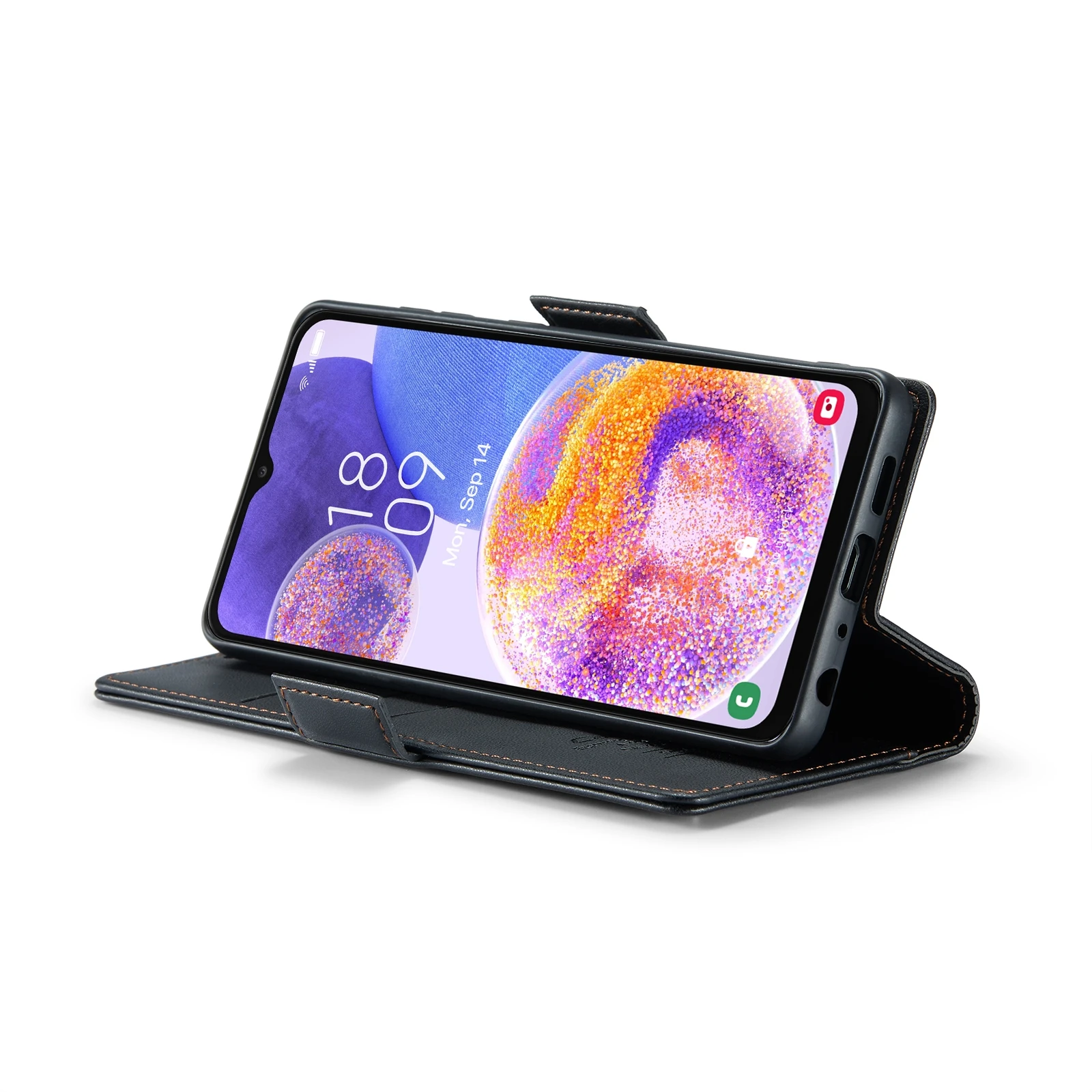 Samsung-Galaxy-A23-raamatkaaned-kunstnahast-RFID-kaartide-kaitsega-Must-4 Samsung Galaxy A23 raamatkaaned kunstnahast RFID kaartide kaitsega Must 4