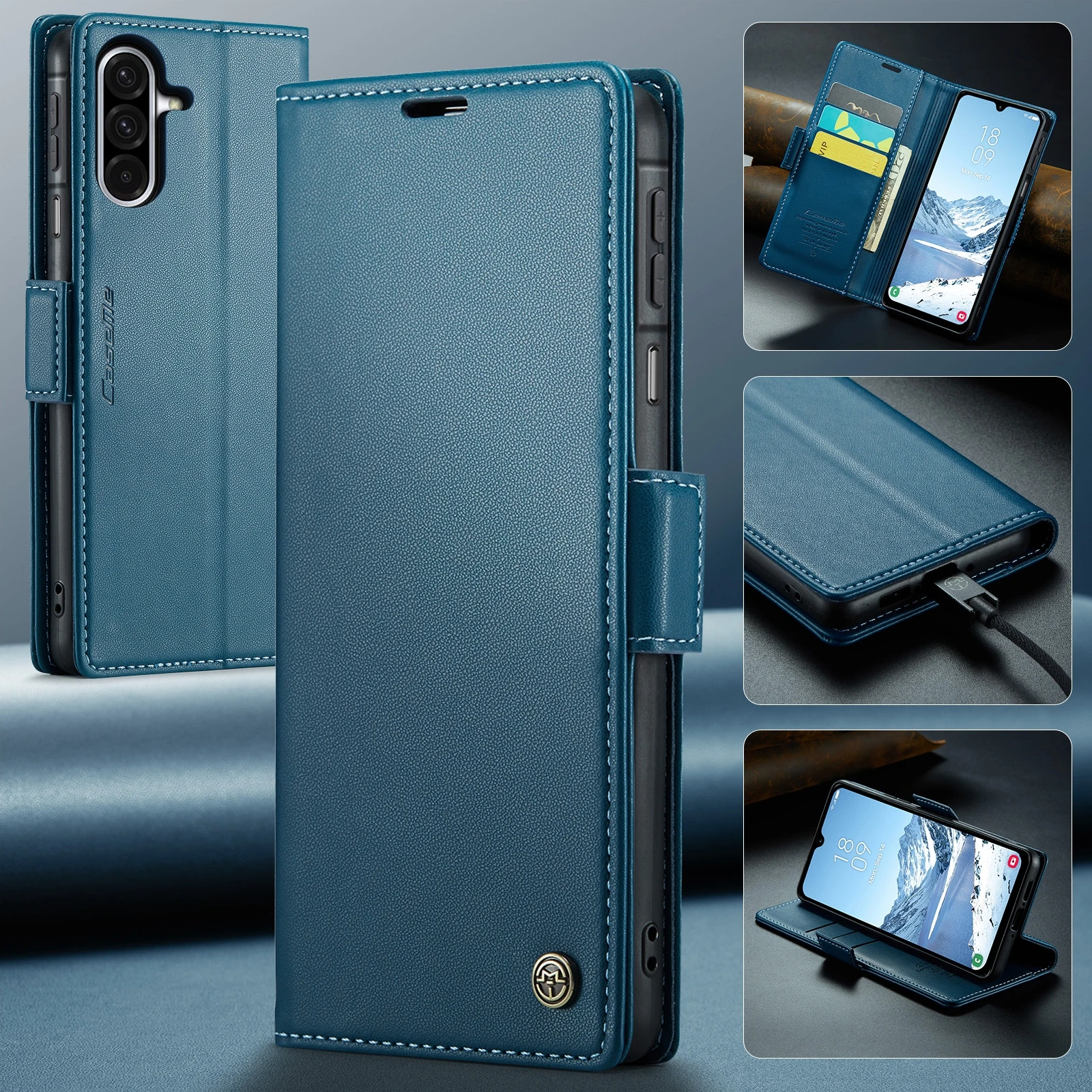 Samsung-Galaxy-A26-raamatkaaned-kunstnahast-RFID-kaartide-kaitsega-sinine-7 Samsung Galaxy A26 raamatkaaned kunstnahast RFID kaartide kaitsega sinine 7