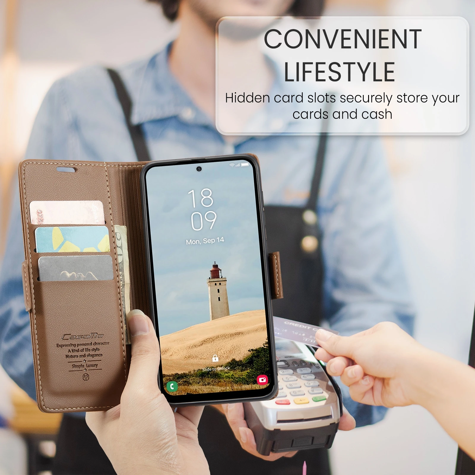 Samsung-Galaxy-A36-raamatkaaned-kunstnahast-RFID-kaartide-kaitsega-Pruun-6 Samsung Galaxy A36 raamatkaaned kunstnahast RFID kaartide kaitsega Pruun 6