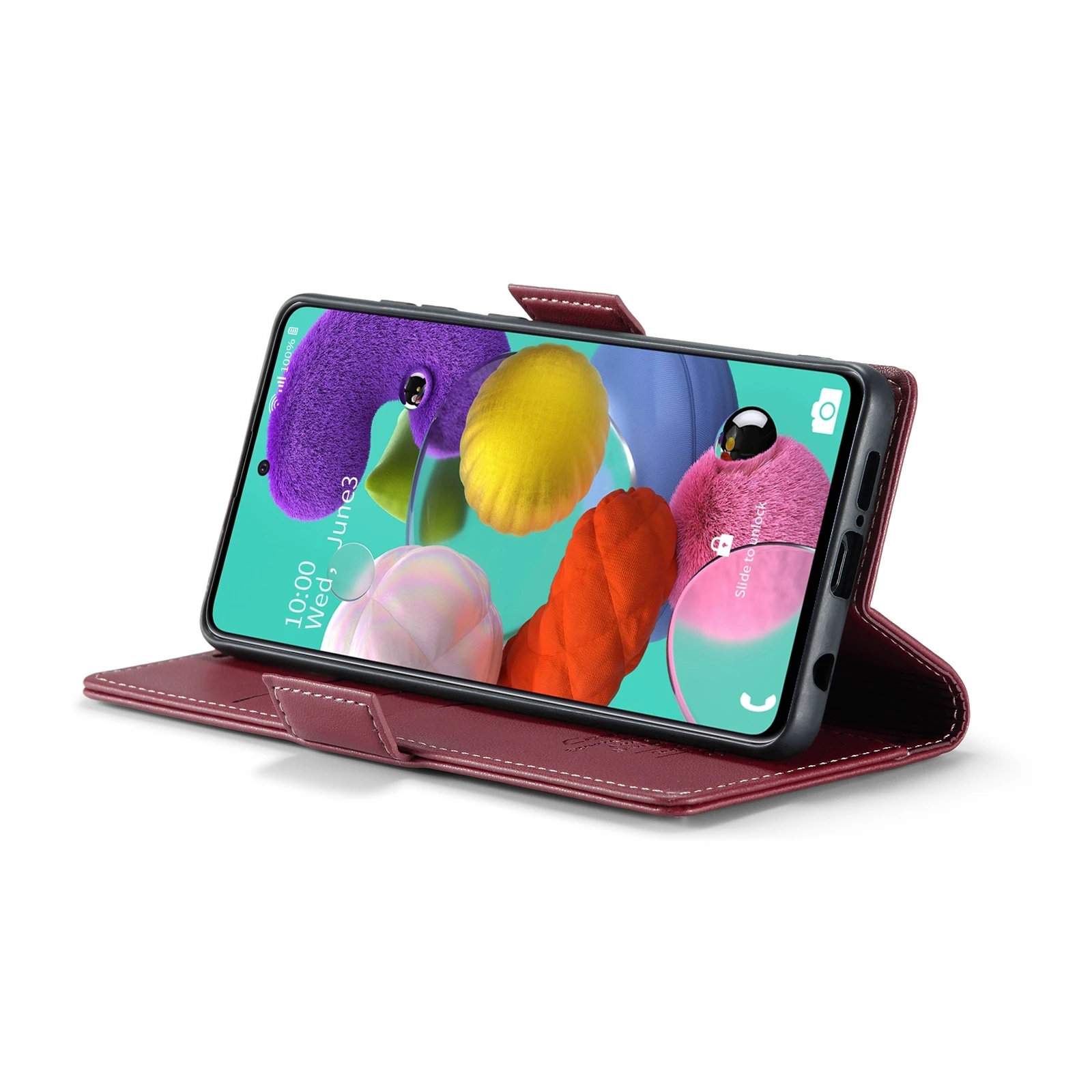 Samsung-Galaxy-A51-raamatkaaned-kunstnahast-RFID-kaartide-kaitsega-Veinipunane-4 Samsung Galaxy A51 raamatkaaned kunstnahast RFID kaartide kaitsega Veinipunane 4