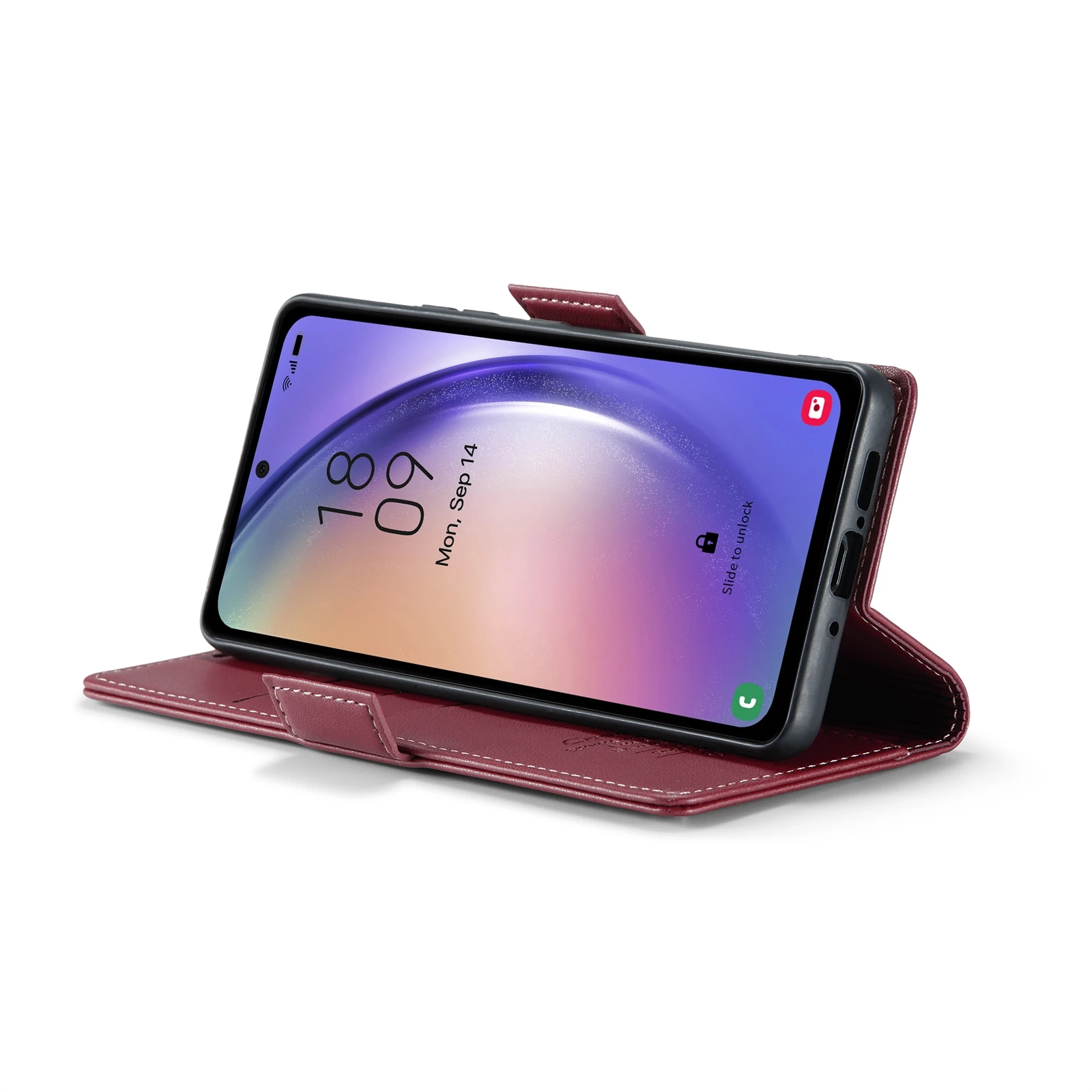 Samsung-Galaxy-A54-raamatkaaned-kunstnahast-RFID-kaartide-kaitsega-Veinipunane-4 Samsung Galaxy A54 raamatkaaned kunstnahast RFID kaartide kaitsega Veinipunane 4