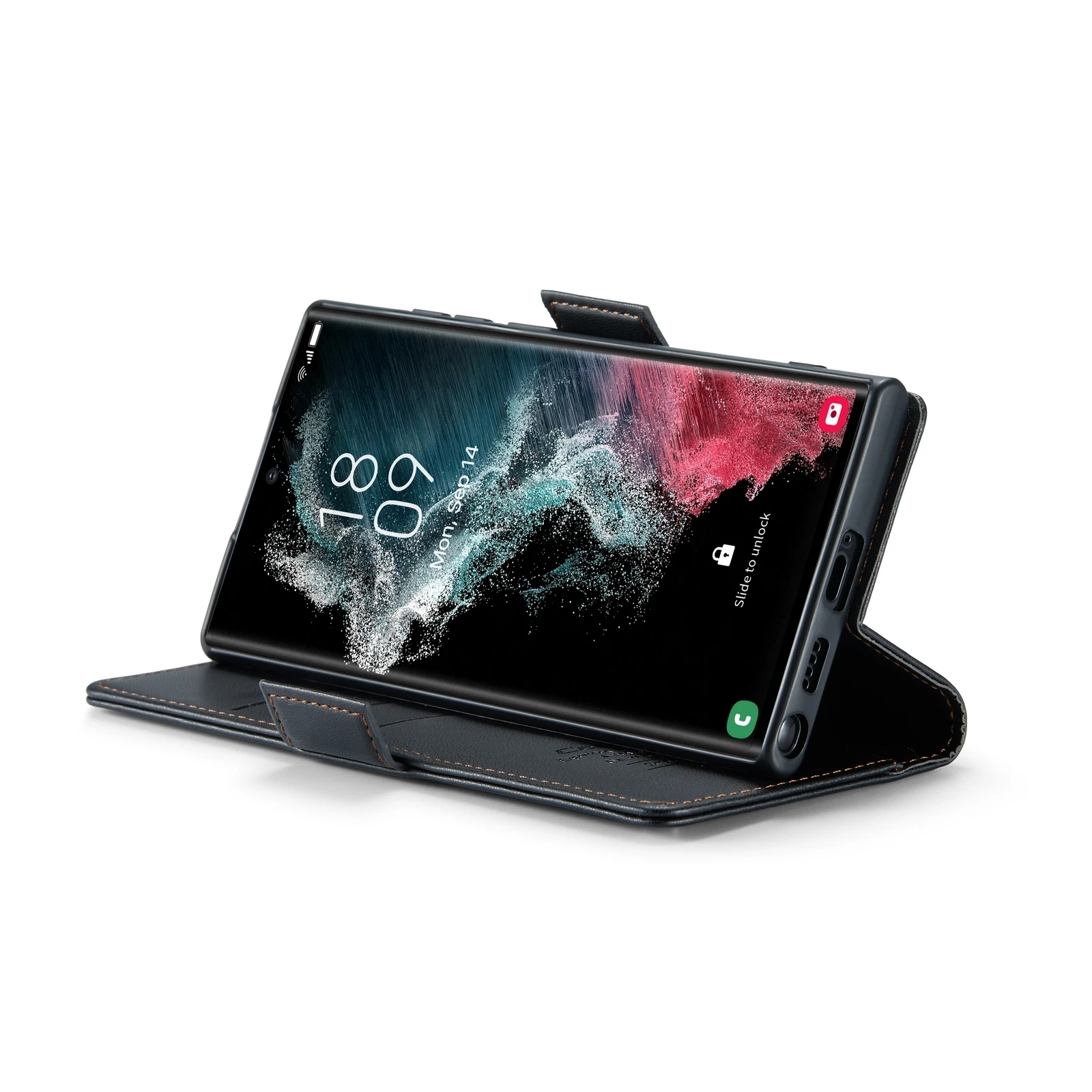 Samsung-Galaxy-S22-ULTRA-raamatkaaned-kunstnahast-RFID-kaartide-kaitsega-Must-4 Samsung Galaxy S22 ULTRA raamatkaaned kunstnahast RFID kaartide kaitsega Must 4