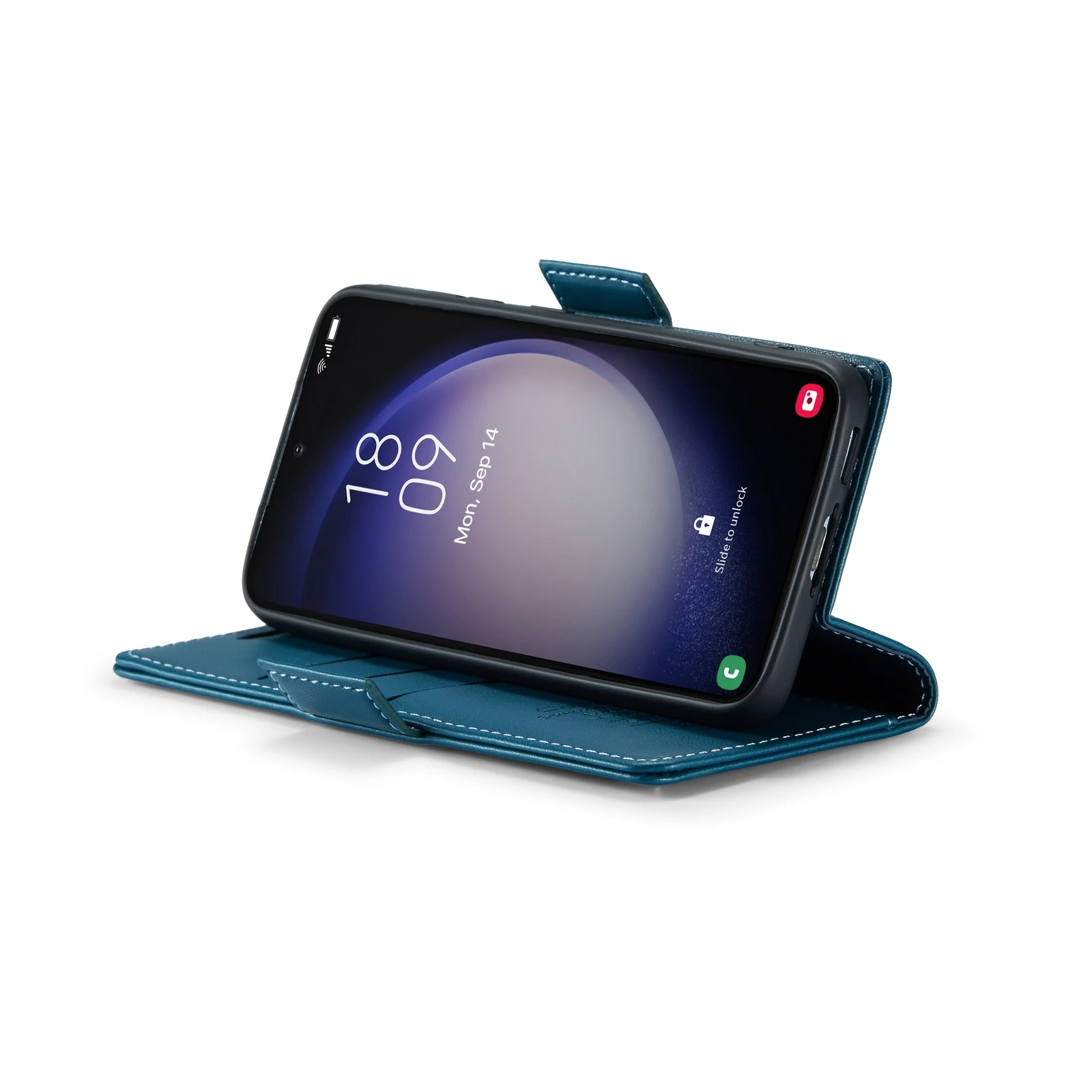 Samsung-Galaxy-S24-PLUSraamatkaaned-kunstnahast-RFID-kaartide-kaitsega-sinine-4 Samsung Galaxy S24 PLUSraamatkaaned kunstnahast RFID kaartide kaitsega sinine 4