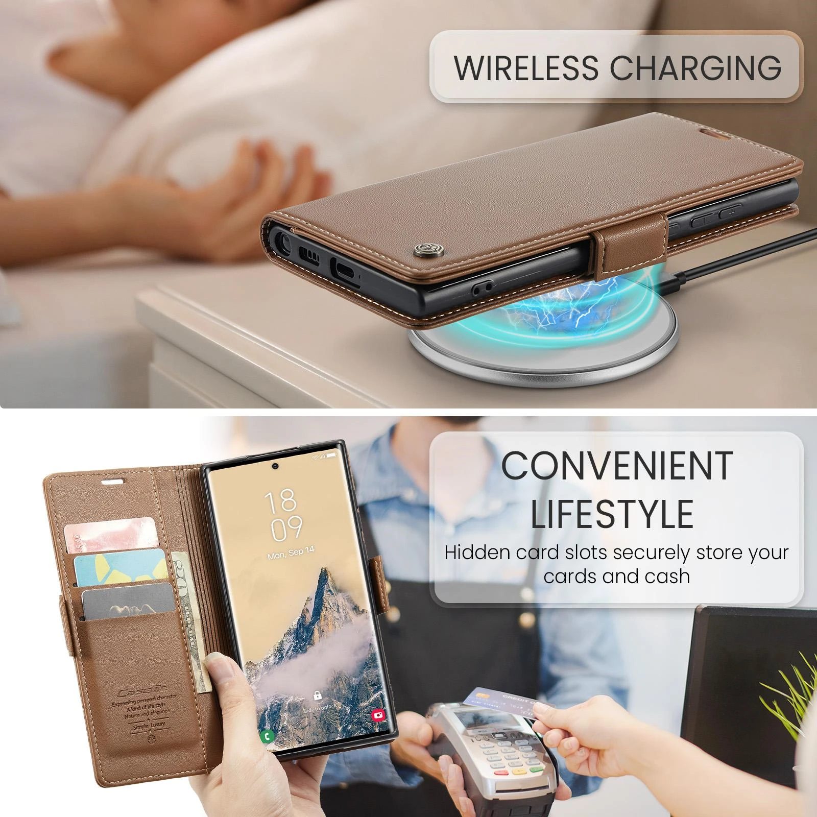 Samsung-Galaxy-S25-ULTRA-raamatkaaned-kunstnahast-RFID-kaartide-kaitsega-Pruun-4 Samsung Galaxy S25 ULTRA raamatkaaned kunstnahast RFID kaartide kaitsega Pruun 4