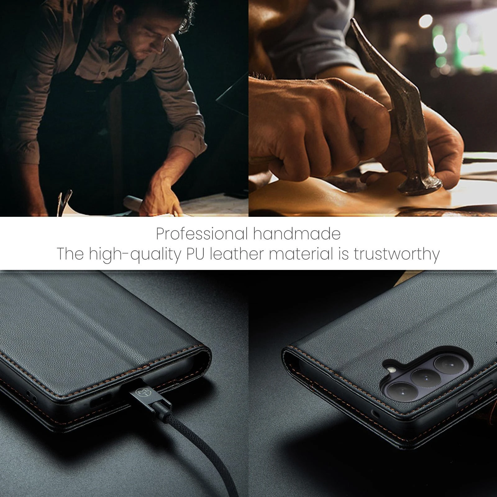 Samsung-Galaxy-S26-PLUS-raamatkaaned-kunstnahast-RFID-kaartide-kaitsega-Must-10 Samsung Galaxy S26 PLUS raamatkaaned kunstnahast RFID kaartide kaitsega Must 10