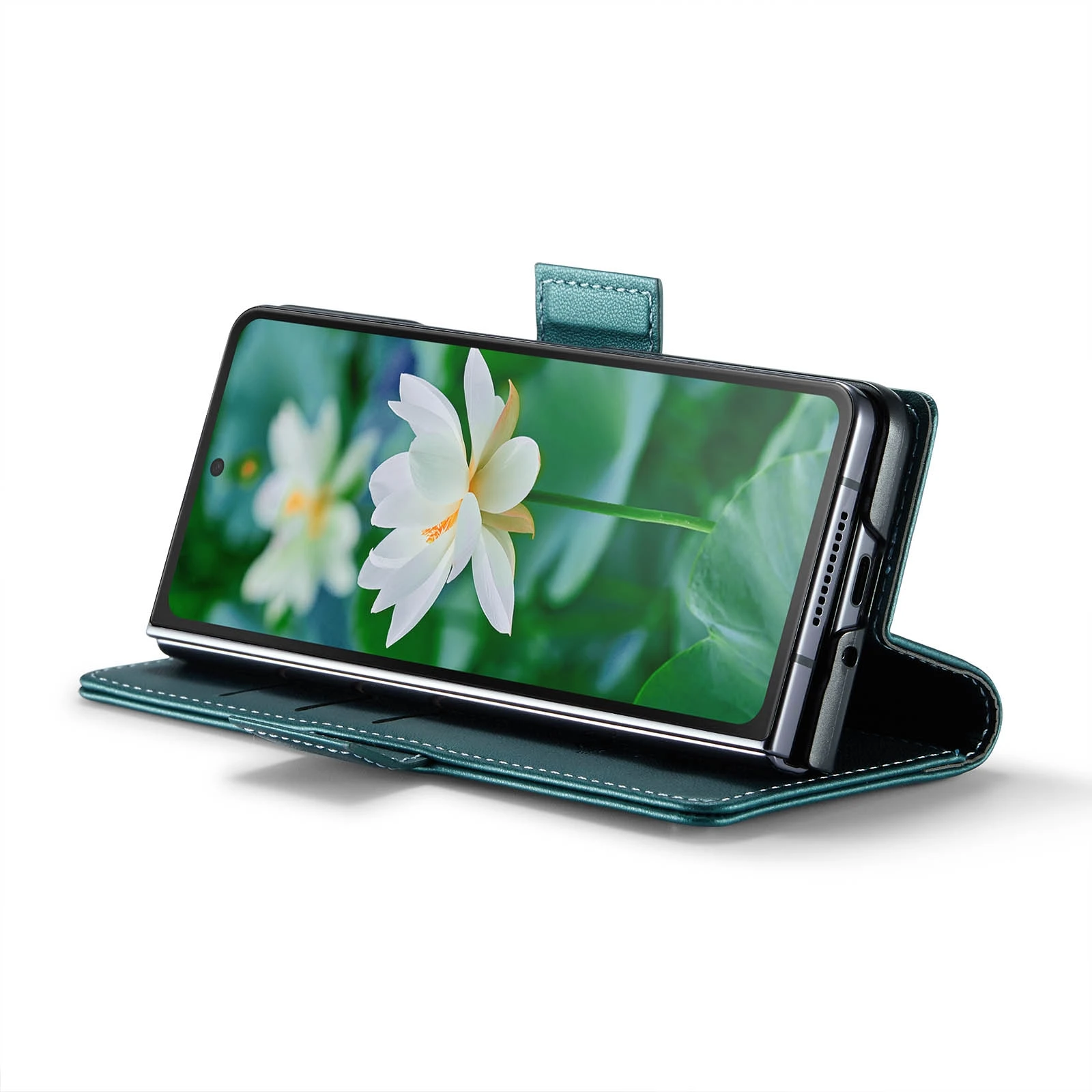 Samsung-Galaxy-Z-Fold6-raamatkaaned-kunstnahast-RFID-kaartide-kaitsega-Parlsinine-4 Samsung Galaxy Z Fold6 raamatkaaned kunstnahast RFID kaartide kaitsega Parlsinine 4