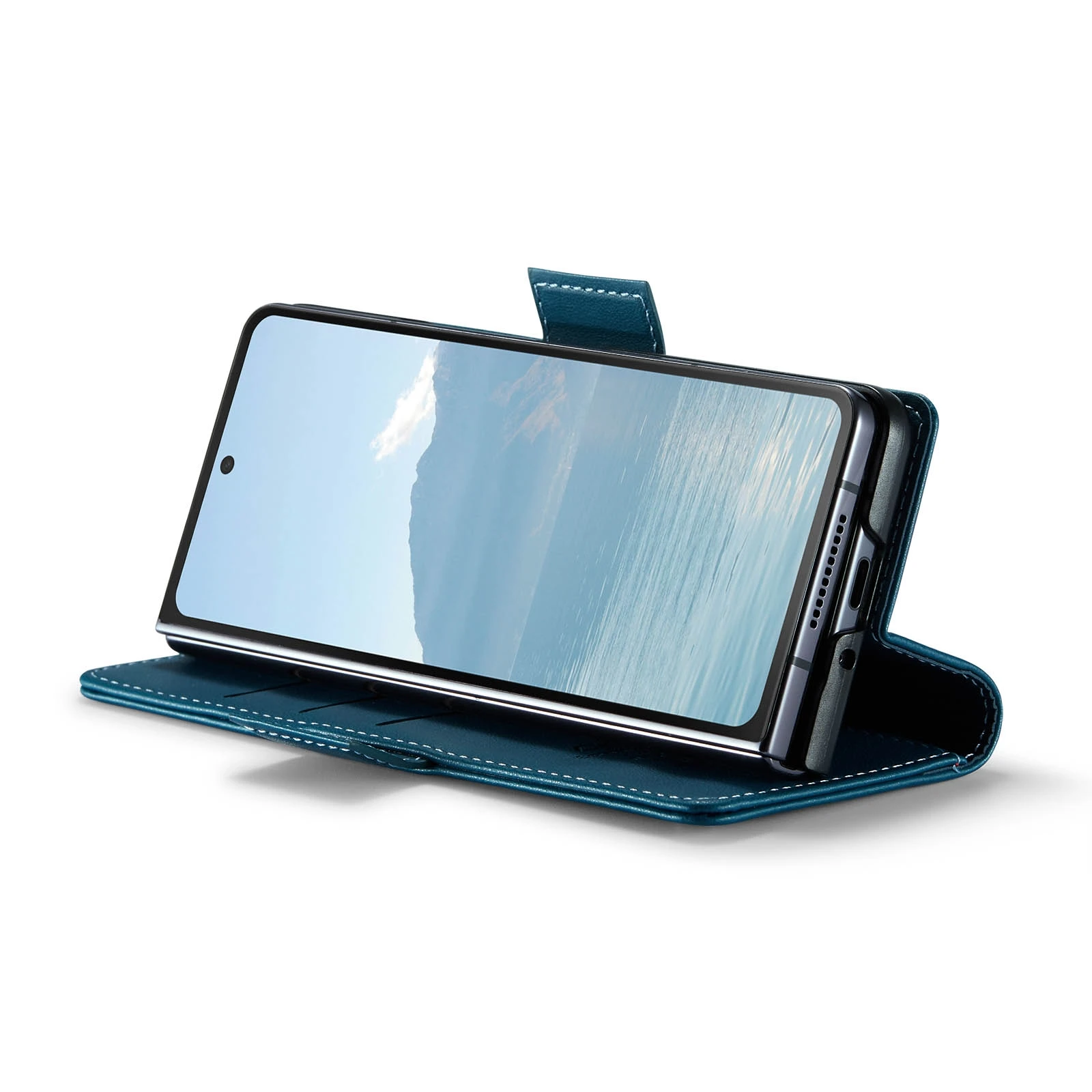 Samsung-Galaxy-Z-Fold6-raamatkaaned-kunstnahast-RFID-kaartide-kaitsega-sinine-4 Samsung Galaxy Z Fold6 raamatkaaned kunstnahast RFID kaartide kaitsega sinine 4