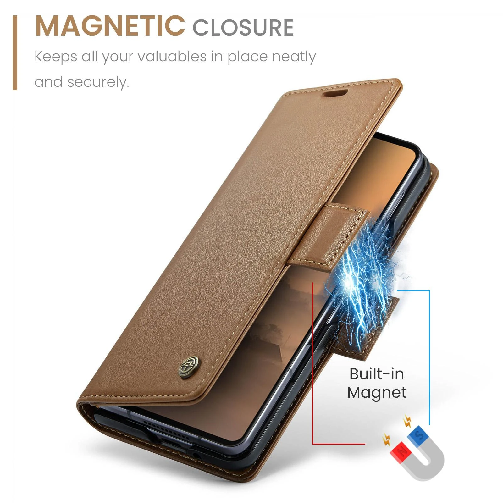 Samsung-Galaxy-Z-Fold7-raamatkaaned-kunstnahast-RFID-kaartide-kaitsega-Pruun-7 Samsung Galaxy Z Fold7 raamatkaaned kunstnahast RFID kaartide kaitsega Pruun 7