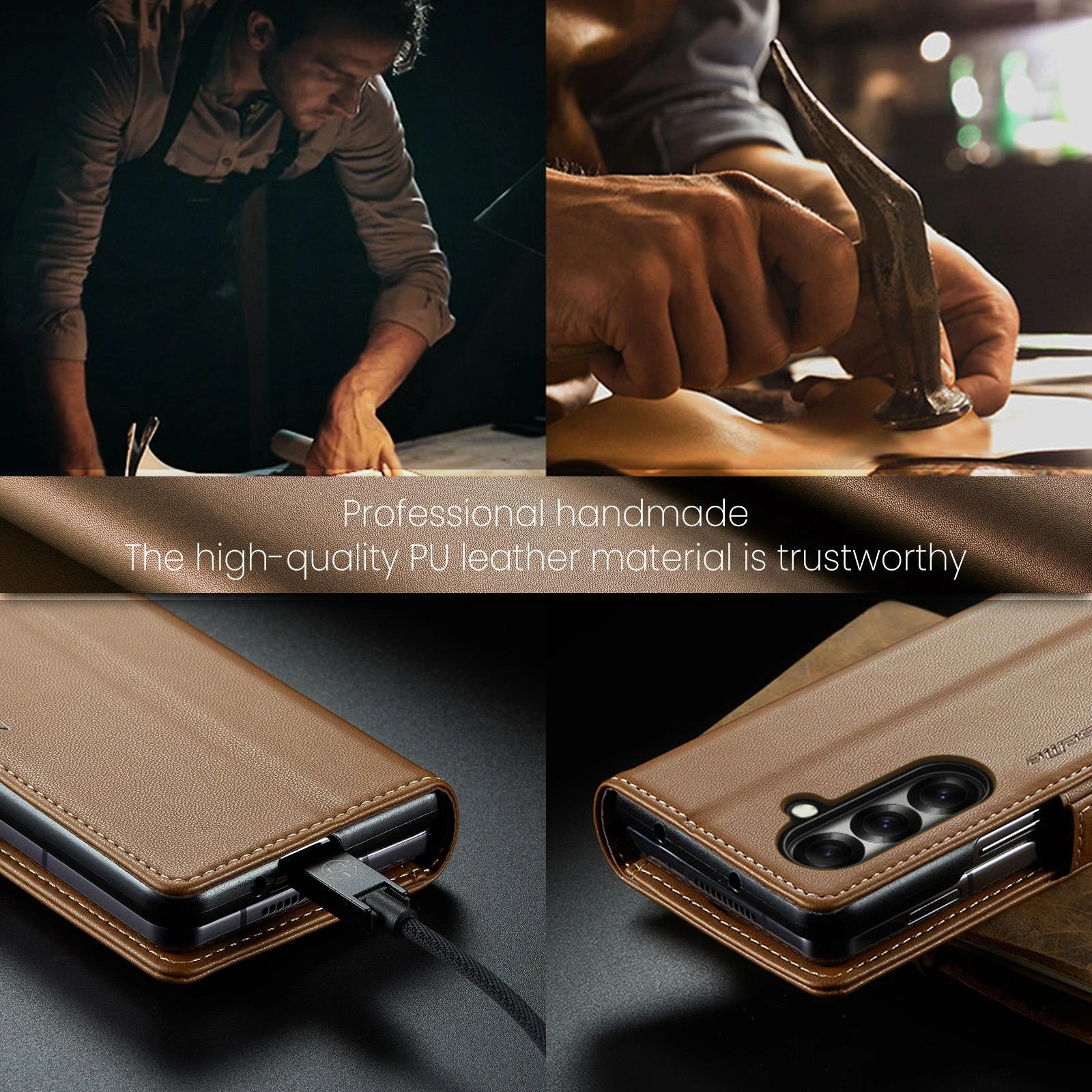 Samsung-Galaxy-Z-Fold7-raamatkaaned-kunstnahast-RFID-kaartide-kaitsega-Pruun-9 Samsung Galaxy Z Fold7 raamatkaaned kunstnahast RFID kaartide kaitsega Pruun 9