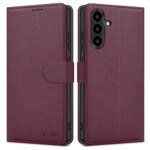 Samsung A36 A56 A37 raamatkaaned kunstnahast Wallet mulberry