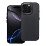 iPhone 16 umbris MagSafe Carbon Elite Mag Cover plastikust taguse ja silikoonist servaga must