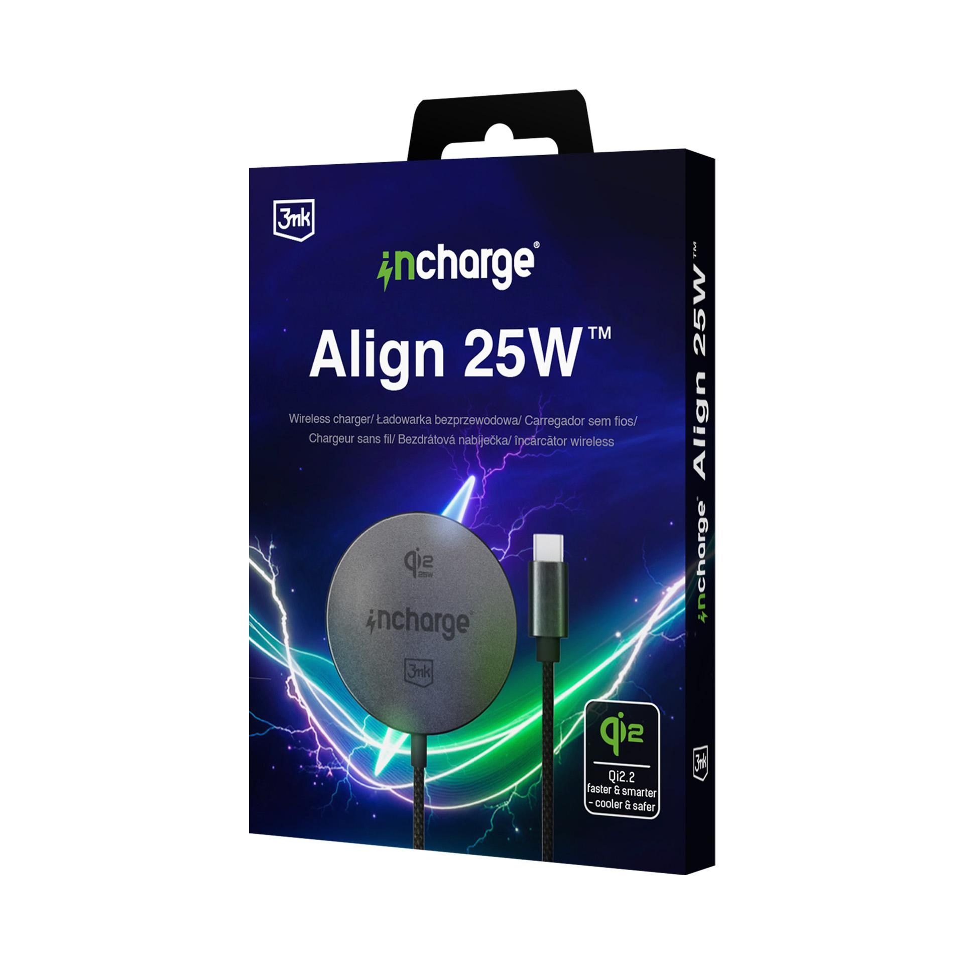 Juhtmevaba laadija 3mk InCharge Align Qi2.2 25W Apple seadmetele must (1) Juhtmevaba laadija 3mk InCharge Align Qi2.2 25W Apple seadmetele must 1