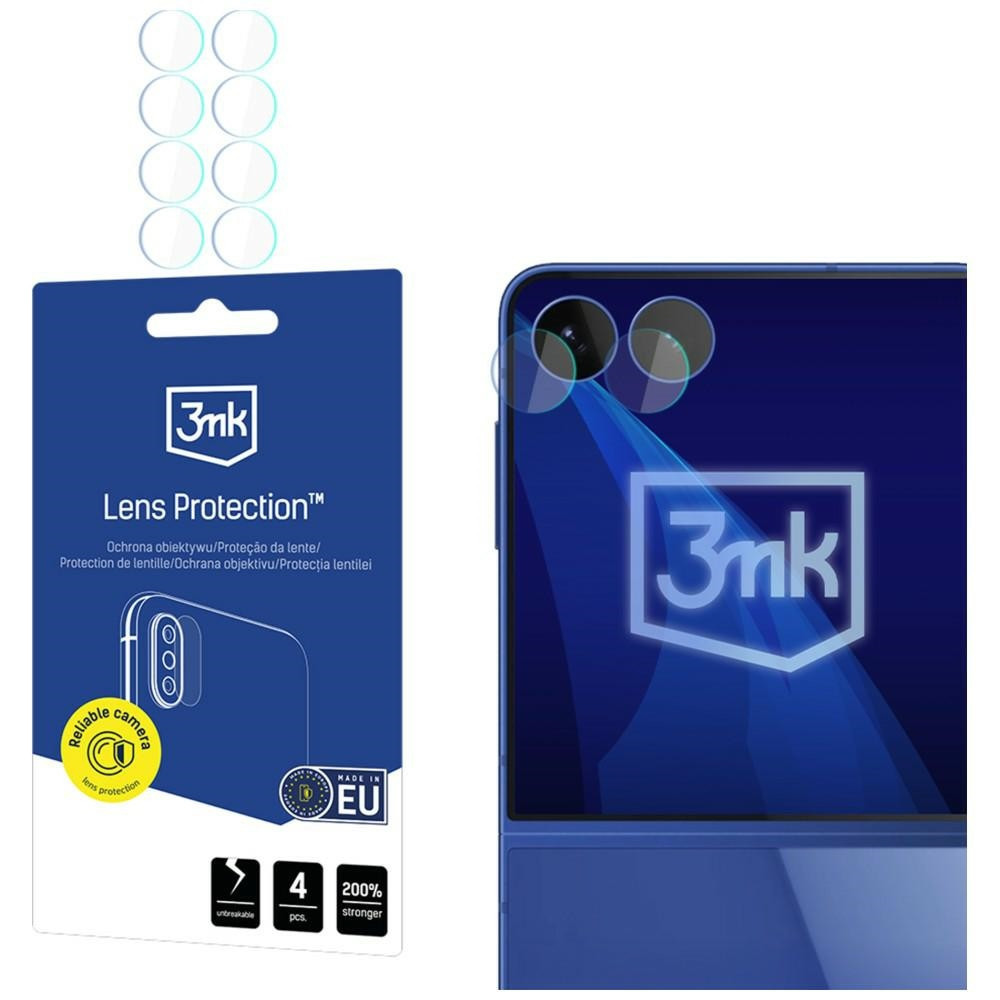 Samsung Flip 8 kaamera kaitseklaas 3mk Lens Protection 4tk Samsung Flip 8 kaamera kaitseklaas 3mk Lens Protection 4tk