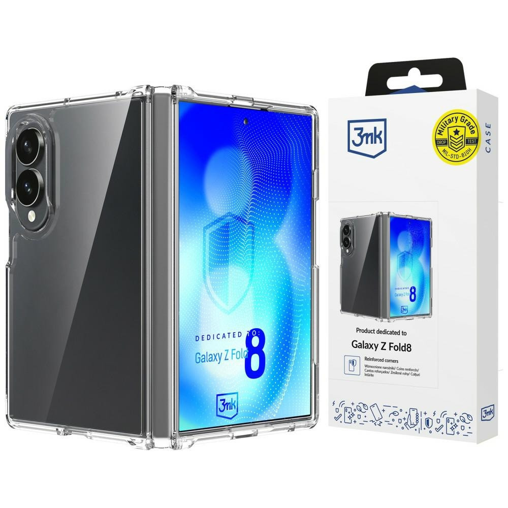 Samsung Fold 8 ümbris silikoonist ja plastikust läbipaistev - 3mk Armor Case (1) Samsung Fold 8 umbris silikoonist ja plastikust labipaistev 3mk Armor Case 1