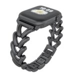 Apple-Watch-rihm-Kalebol-V-Line-metallist-suurema-kella-kinnitusega-Must