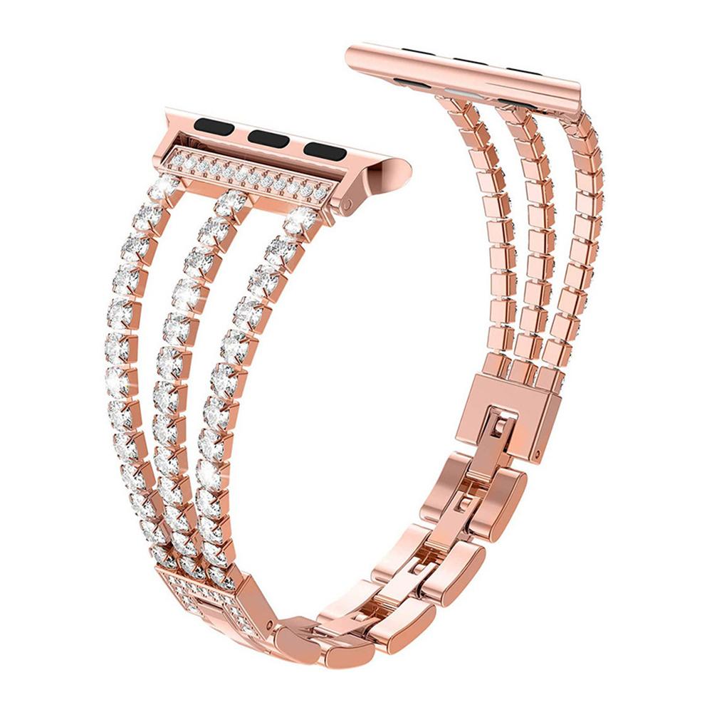 Apple-Watch-rihm-Triple-Crystal-metallist-suurema-kella-kinnitusega-Roosa-kuld-1 Apple Watch rihm Triple Crystal metallist suurema kella kinnitusega Roosa kuld 1