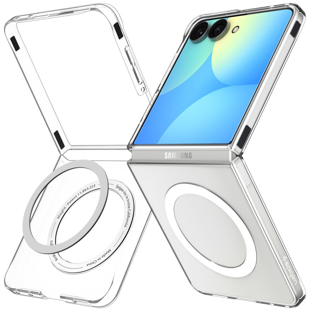 Samsung-Z-Flip-8-umbris-Spigen-AirSkin-MagSafe-labipaistevvalge-1 Samsung Z Flip 8 umbris Spigen AirSkin MagSafe labipaistevvalge 1