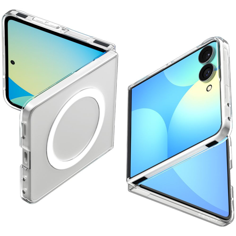Samsung-Z-Flip-8-umbris-Spigen-AirSkin-MagSafe-labipaistevvalge Samsung Z Flip 8 umbris Spigen AirSkin MagSafe labipaistevvalge