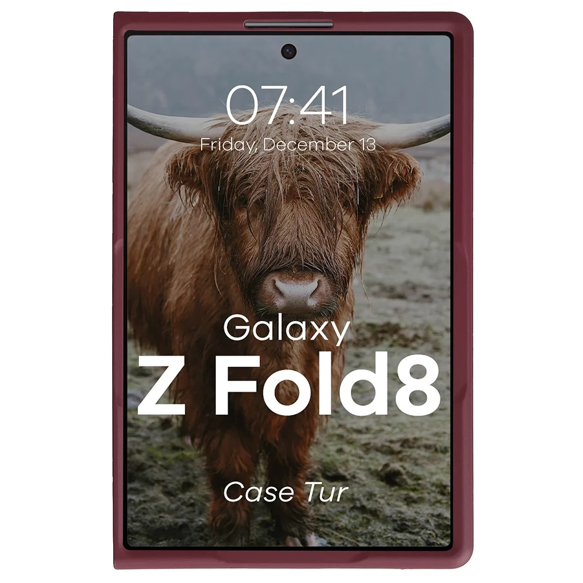 Samsung-Z-Fold8-umbris-Bizon-Case-Tur-plastikust-burgundia-4 Samsung Z Fold8 umbris Bizon Case Tur plastikust burgundia 4